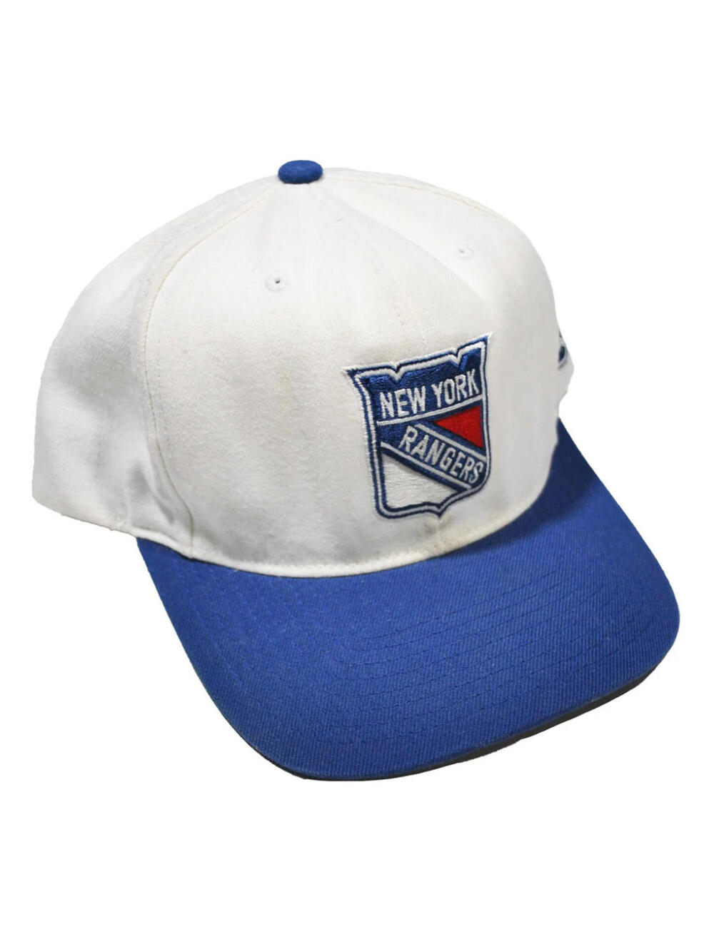 New York Rangers Mitchell & Ness NHL Hockey White Blue Snapback